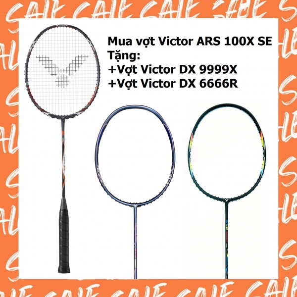 Mua Vợt Victor ARS 100X SE Tặng Vợt Victor Drive X 9999 + DX-6666R